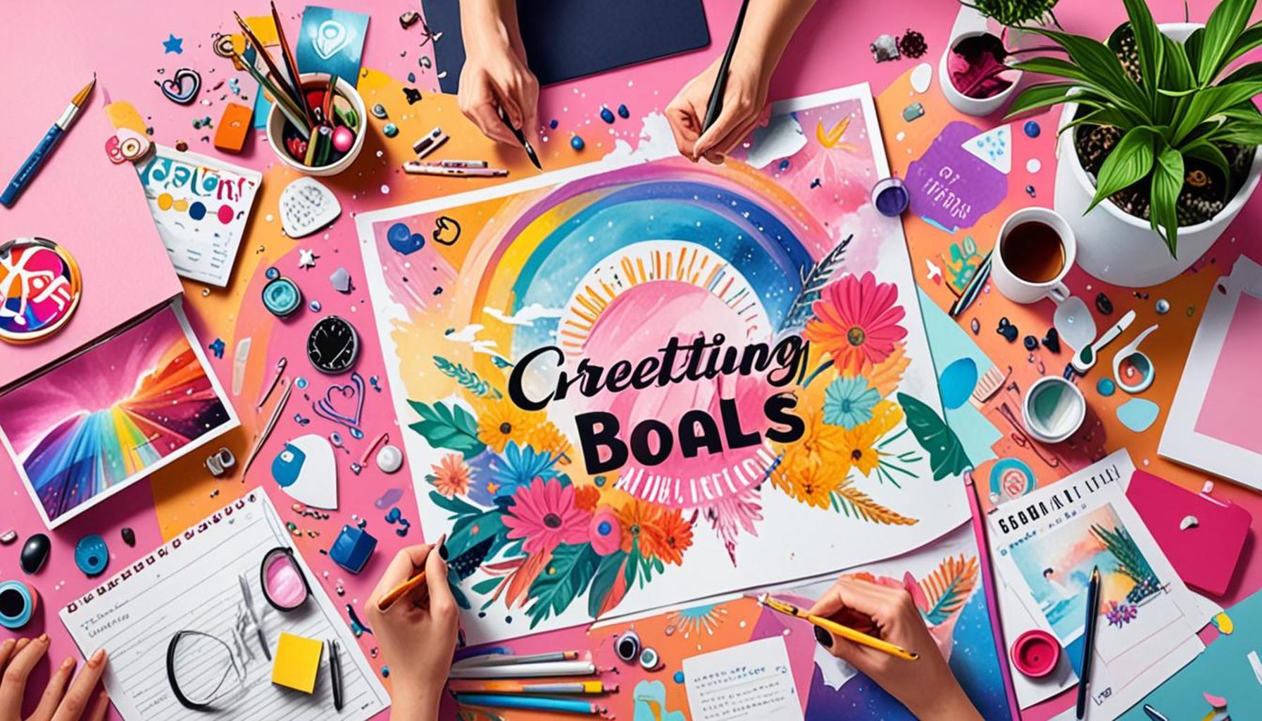 Creating a Vision Board with Affirmations to Visualize and Achieve Your Goals